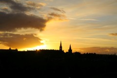 Edinburgh im Sonnenuntergang